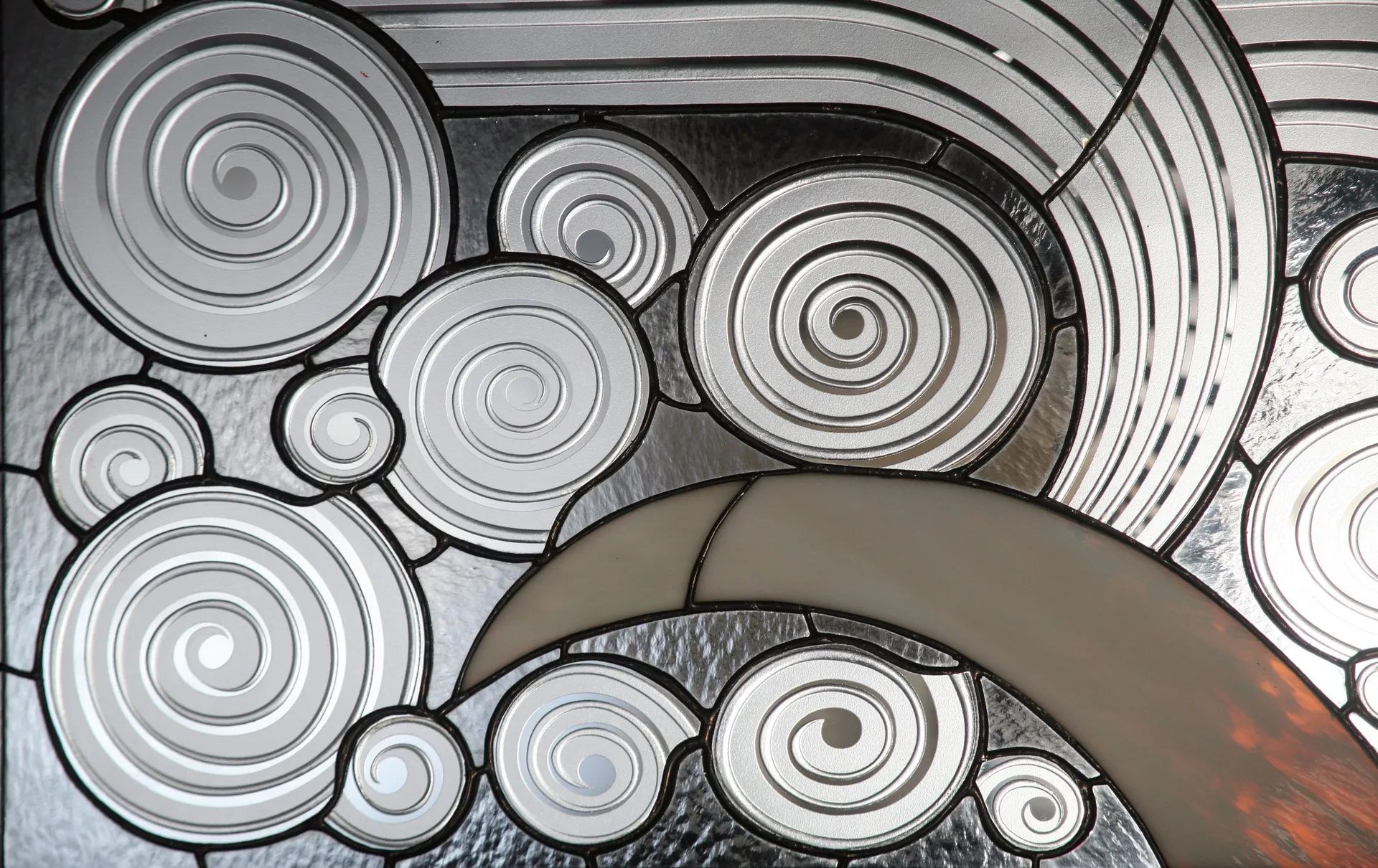 Art Deco stained glass